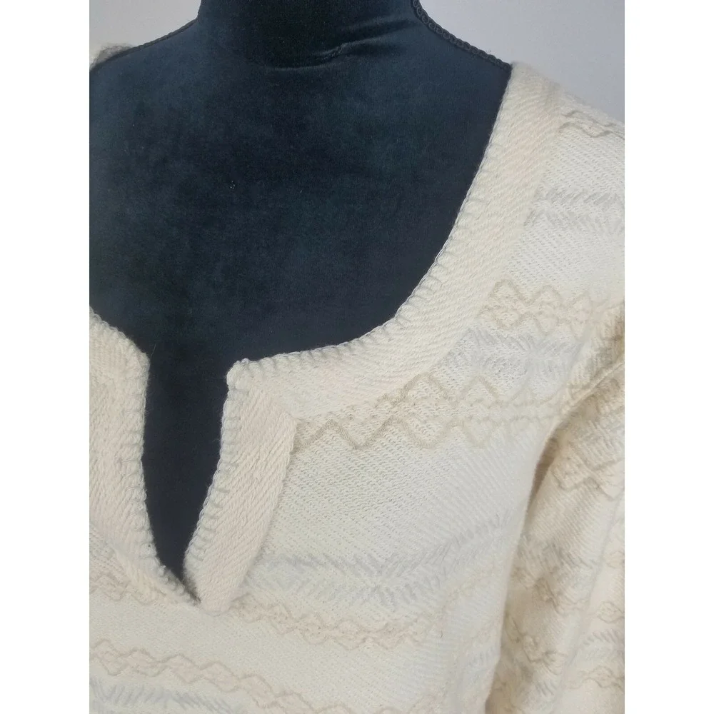 Free People‎ women SP bell long sleeve fringe pullover hippie boho
